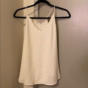 Loft Petite Scallop Racerback Tank
